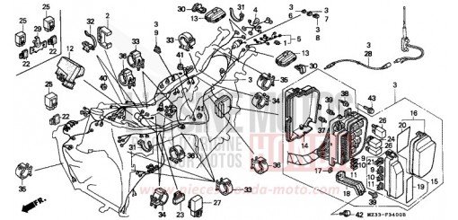 FAISCEAU DES FILS GL1500AP de 1993